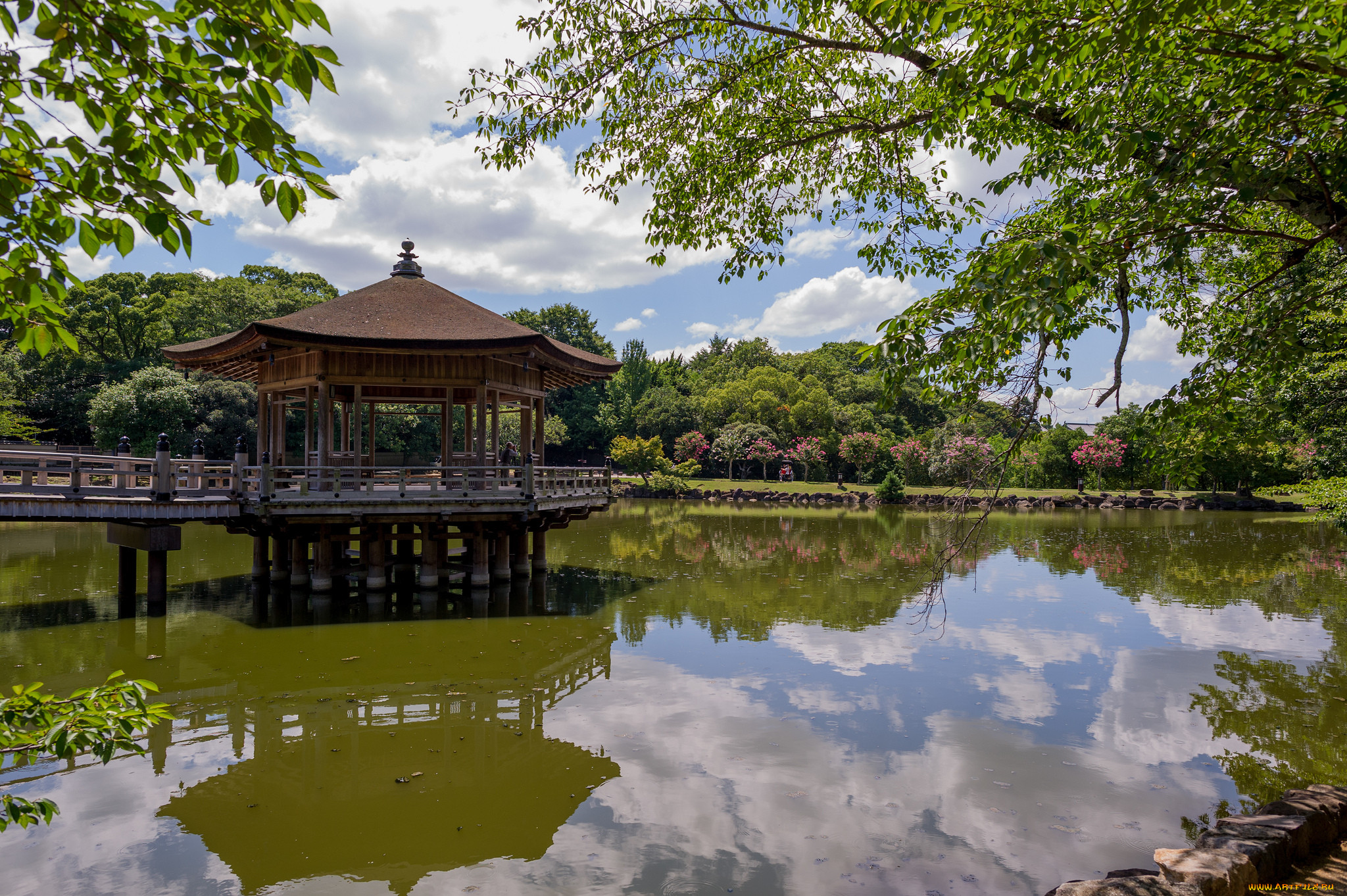ukimido, pavilion, nara, park, japan, , , , , , , , 